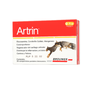 Artrin Condroprotector para Perros y Gatos – 30 Comprimidos Palatables