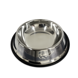 Comedero de Acero Inoxidable para Perros y Gatos