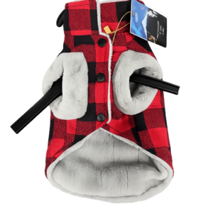 Chaleco Térmico para Perros Cuadros Rojos Premium